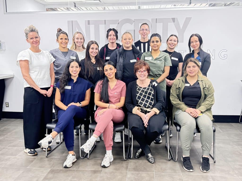 CAMA hands-on medical aesthetics training with live models and clinical instructors in Toronto